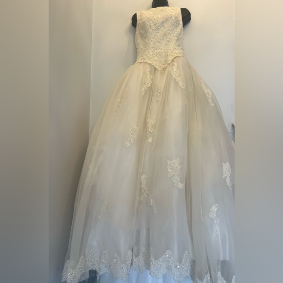 Mori Lee Ivory Wedding Gown